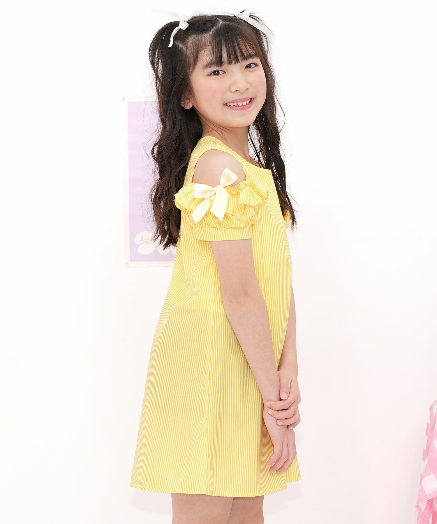 TIME SALE】【26年SS新色】オフショルダーワンピース | 子供服Bee