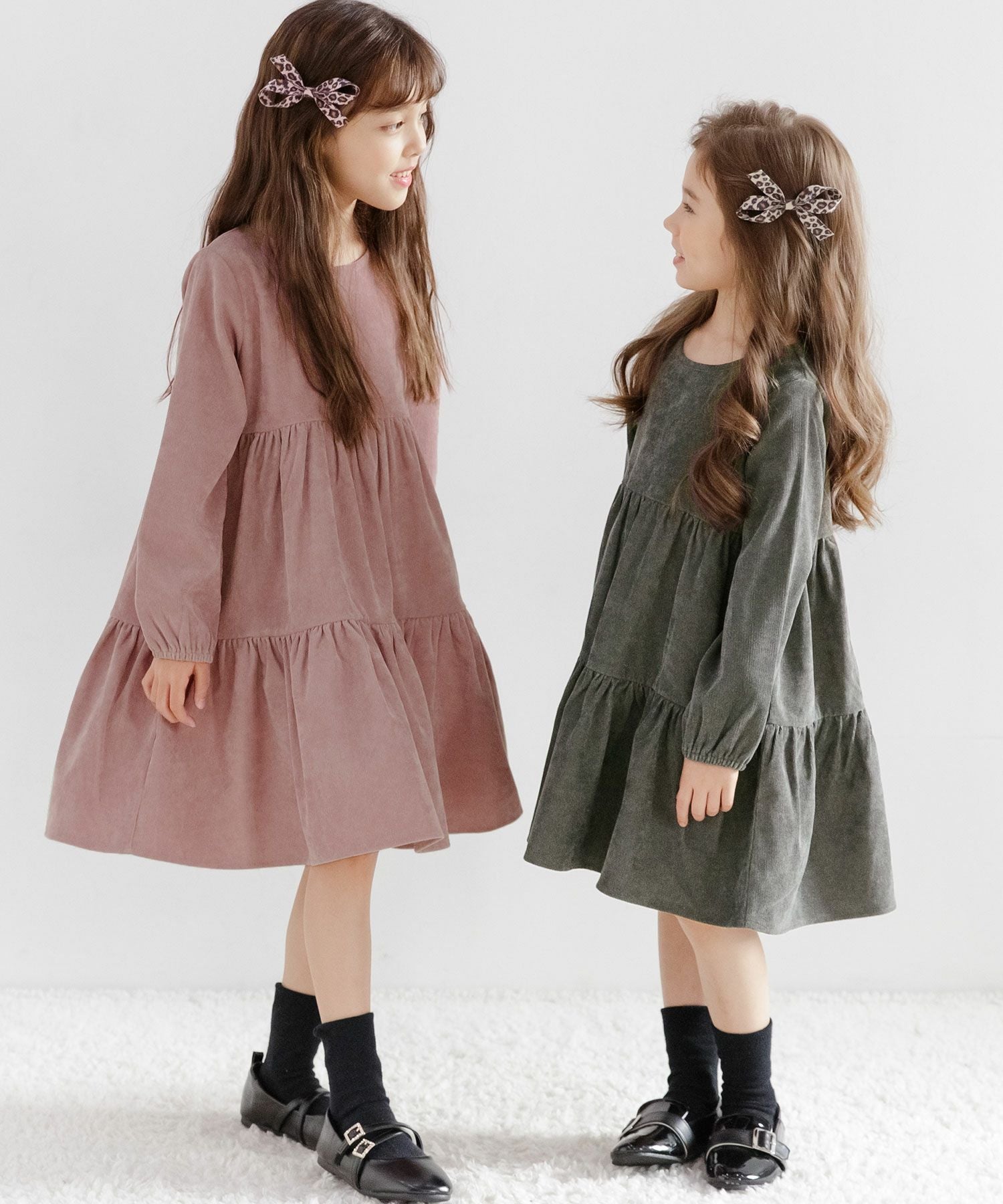 コーデュロイ風ワンピース | 子供服Bee