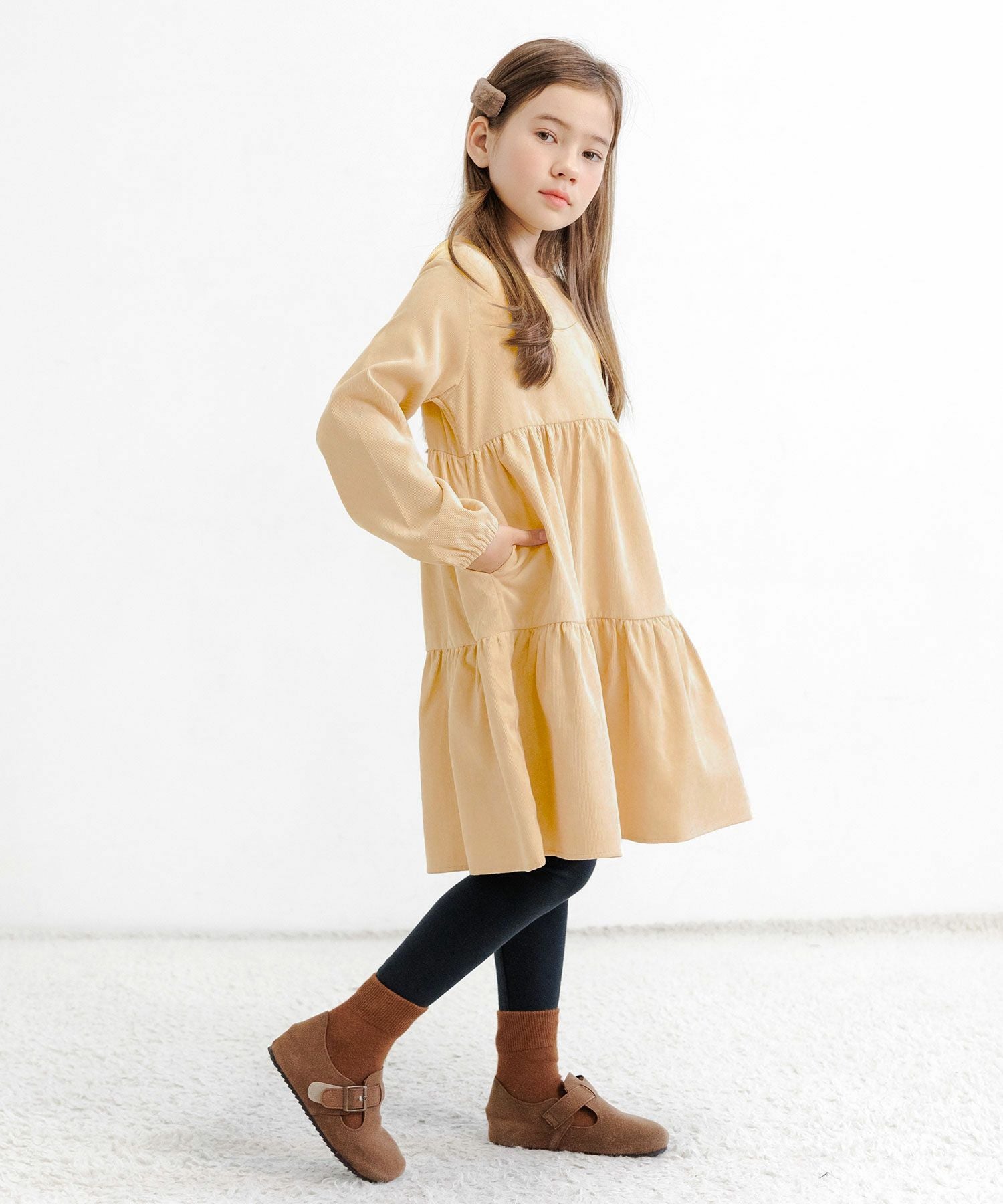 コーデュロイ風ワンピース | 子供服Bee