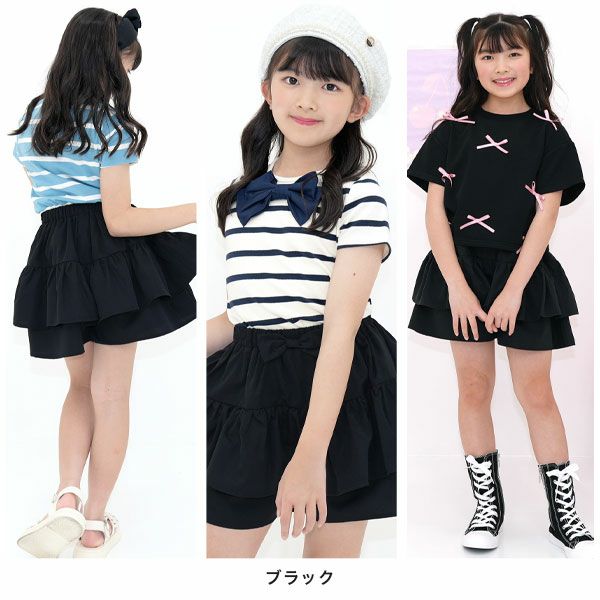 26年SS新色】リボンフリルショートパンツ | 子供服Bee