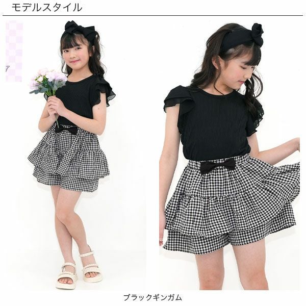 26年SS新色】リボンフリルショートパンツ | 子供服Bee