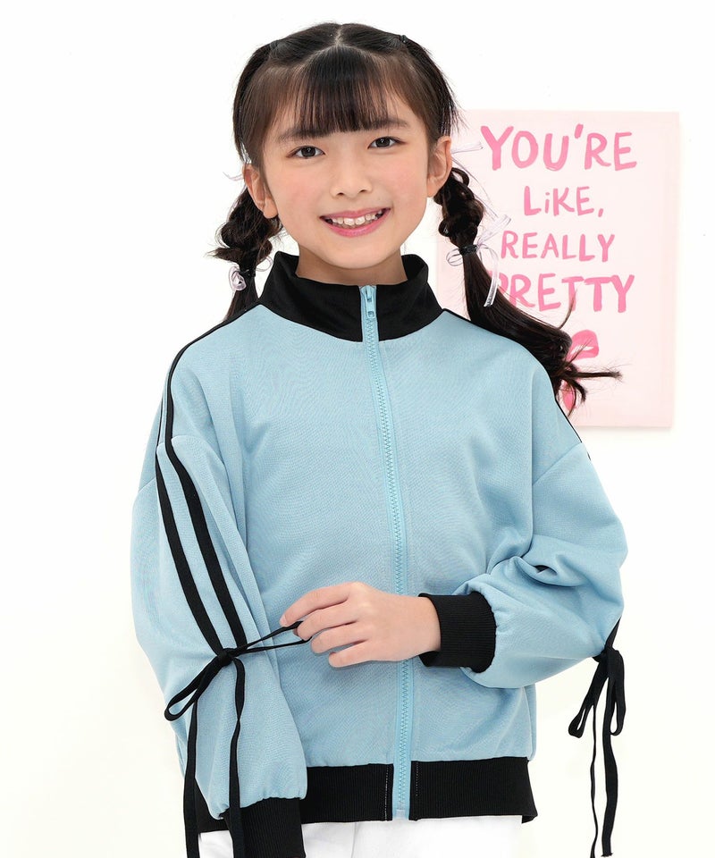 リボン付きトラックジャケット