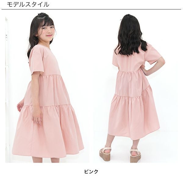 42サイズ　ティアードワンピース　ピンク 26年SS新色】ティアードワンピース | 子供服Bee