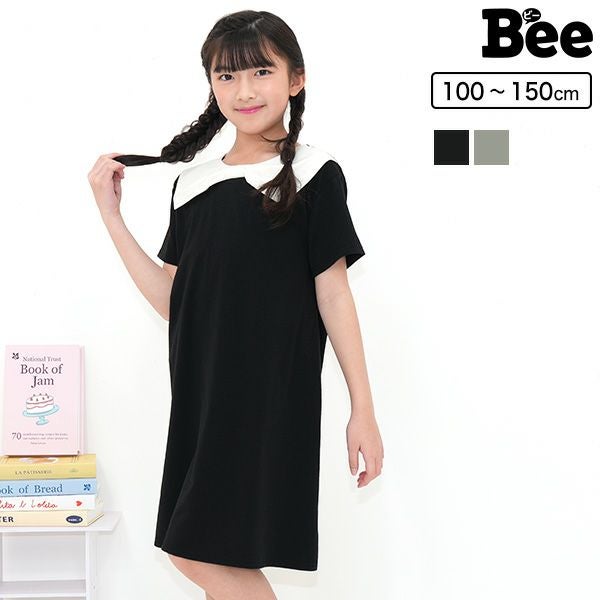 26年SS新作】切替え襟付きワンピース | 子供服Bee